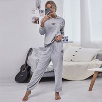 Autumn New Style Fashion Leisure Hooded Loose Sports Casual Suit Sweater Two-piece Suit Wholesale Nihaojewelry sku image 2