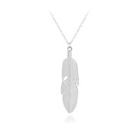 Fashion New Hot Selling Simple Natural Leaves Feather Pendant Necklace Accessories Wholesale Nihaojewelry sku image 2