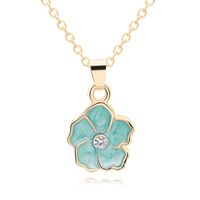 New Necklace Color Cute Sun Flower Necklace Clavicle Chain Flower Necklace Ornament Wholesale Nihaojewelry sku image 1