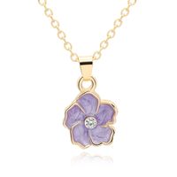 New Necklace Color Cute Sun Flower Necklace Clavicle Chain Flower Necklace Ornament Wholesale Nihaojewelry sku image 2