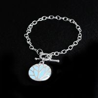 Hollow Luminous Tree Pattern Pendant Necklace Bracelet Glowing Dark Jewelry Wholesale Nihaojewelry sku image 1