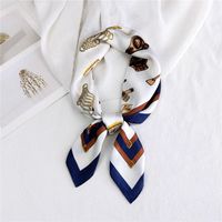 Small Square Scarf  Neck Protector Korean Suit Small Scarf Wholesale Nihaojewelry sku image 23