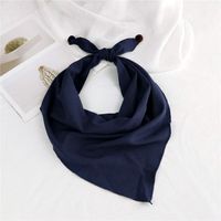 Korean Solid Color Triangle Scarf Small Scarf Spring And Autumn And Winter Wild Korean Small Scarf Printing Variety Shape Wholesale Nihaojewelry sku image 3