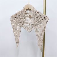 Cotton Lace Triangle Scarf Shawl Scarf Spring And Autumn Winter Style Hollowed Out Decoration Matching Clothes Scarf Wholesale Nihaojewelry sku image 2