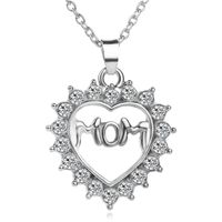 Außenhandel Explosive Halskette Schlüsselbein Kette Liebe Diamant Mom Muttertag Geschenk   Hot Selling Accessoires Frauen main image 1