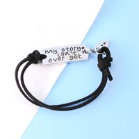 New Fashion  Letters My Story Isn't Over Yet Lettering Alloy Inspirational Bracelet Wholesale Nihaojewelry main image 5