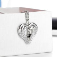 Fashion Creative Fashion Love Wings Empty Dog Paw Pendant Necklace Accessories Wholesale Nihaojewelry main image 3