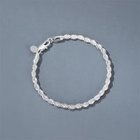 Nouveau Vente Chaude Simple Tissé Twist Bracelet Ms Rétro En Métal Couple Bracelet Accessoires En Gros Nihaojewelry main image 6