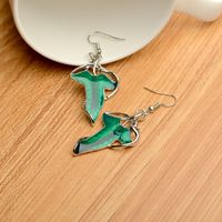Fashion New Simple Style  Ring King  Green Leaf Earring Wholesale Nihaojewelry main image 4