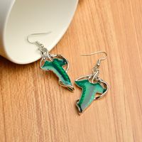 Fashion New Simple Style  Ring King  Green Leaf Earring Wholesale Nihaojewelry main image 5