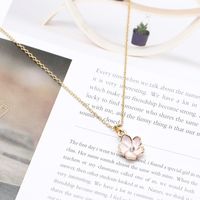 New Necklace Color Cute Sun Flower Necklace Clavicle Chain Flower Necklace Ornament Wholesale Nihaojewelry main image 4