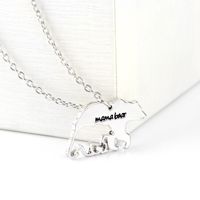 Bear Mother Necklace Clavicle Chain Mother's Day Gift Mama Bear Animal Bear Necklace Wholesale Nihaojewelry main image 4