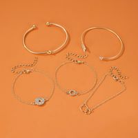 5 Sets Of Bracelets Trend Stars Circles Diamond Drill Bracelet Fashion Arrow Suit Bracelet Wholesale Nihaojewelry main image 5