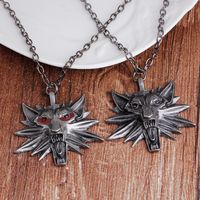 Hot Selling Games Around Witcher Sorcerer Wolf Head Men's Pendant Necklace Accessories Wholesale Nihaojewelry main image 3