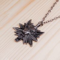 Hot Selling Games Around Witcher Sorcerer Wolf Head Men's Pendant Necklace Accessories Wholesale Nihaojewelry main image 4