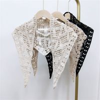 Cotton Lace Triangle Scarf Shawl Scarf Spring And Autumn Winter Style Hollowed Out Decoration Matching Clothes Scarf Wholesale Nihaojewelry main image 1