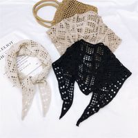 Cotton Lace Triangle Scarf Shawl Scarf Spring And Autumn Winter Style Hollowed Out Decoration Matching Clothes Scarf Wholesale Nihaojewelry main image 4
