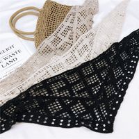 Cotton Lace Triangle Scarf Shawl Scarf Spring And Autumn Winter Style Hollowed Out Decoration Matching Clothes Scarf Wholesale Nihaojewelry main image 5