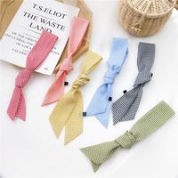 Plaid New Small Silk Scarf Spring Models Korean Fashion Wild Autumn And Winter Long Bag Wrist Scarf Decoration Wholesale Nihaojewelry main image 4