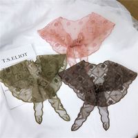 New Lace Embroidered Triangle Scarf Spring And Summer Korean Fashion Scarf Headband Wholesale Nihaojewelry main image 3