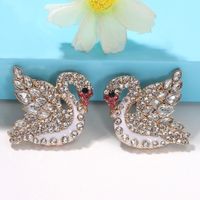 New Fashion  Alloys Studded With Diamonds  Atmosphere Small Fresh  Alloy Earrings Nihaojewelry Wholesale main image 5