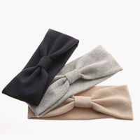 Korea's High-end New Headwear Wholesale Solid Color Bow  Fashion Trendy Feminine Headband  Nihaojewelry Wholesale main image 4