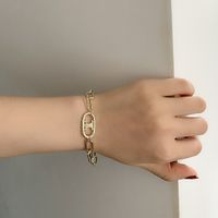 Fashion Simple Double-layer  Gold-plated Stacking Cold Style  Clavicle Chain Nihaojewelry Wholesale main image 5