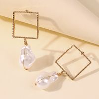 Korean Water Droplets Layered Pearl Earrings Wholesale Simple Geometric Alloy Girl Earrings Nihaojewelry main image 3