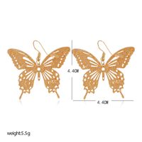 Fashion New Simple  Sweet Exaggerated Hollow Butterfly Earrings  Personality Exaggerated  Earrings Nihaojewelry Wholesale main image 5