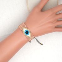 Europäisches Und Amerikanisches Mode Armband Weibliche Miyuki Antike Reis Perlen Gewebt Glücks Augen Ethnischen Stil Hand Gefertigten Schmuck main image 3