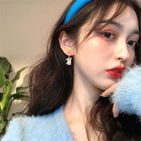 Korea Fashion New  Temperament  Love Long Tassel Earrings  Simple Silver Earrings Nihaojewelry Wholesale main image 4