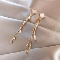 New Fashion Trend High-grade French Earrings  Temperament  Long Retro  Earrings Nihaojewelry Wholesale main image 1