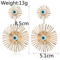 Fashion  Exaggerated Long Earrings Devil's Eyes Temperament Round Earrings  Personality  Earrings Nihaojewelry Wholesale main image 3