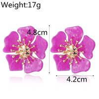 Sweet Flower Stud Earrings Women Acetate Small Fresh Petal Earrings Flower Earrings main image 3