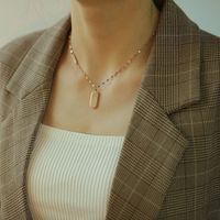 New Fashion Religious Belief Ladies Titanium Steel Necklace Classic Simple Diamond Clavicle Chain Nihaojewelry Wholesale main image 6