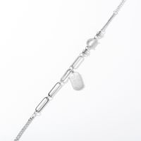 Hot Sale Personality Simple Square Brand Wild Jewelry Trend  Titanium Steel Bracelet Nihaojewelry Wholesale main image 4