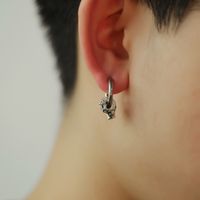 New Korean  Fashion Earrings Trendy Male Personality Jewelry Titanium Steel Men's Simple Earrings  Nihaojewelry Wholesale main image 6