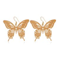 Fashion New Simple  Sweet Exaggerated Hollow Butterfly Earrings  Personality Exaggerated  Earrings Nihaojewelry Wholesale sku image 1