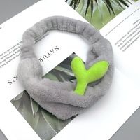 Korean Fashion New Cute Selling Cute Little Bean Sprouts Cactus Face Wash Hairband Makeup Wide-brimmed Headband Nihaojewelry Wholesale sku image 3