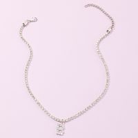 Fashion New Popular Wild 26 English Alphabet Necklace Full Diamond Choker Necklace Nihaojewelry Wholesale sku image 7