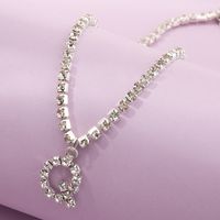 Fashion New Popular Wild 26 English Alphabet Necklace Full Diamond Choker Necklace Nihaojewelry Wholesale sku image 22