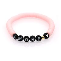 Fashion Trendy  Vacation Beach Style Color Soft Ceramic Letters Bracelet Female Jewelry Nihaojewelry Wholesale sku image 14