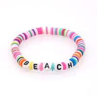 Fashion Trendy  Vacation Beach Style Color Soft Ceramic Letters Bracelet Female Jewelry Nihaojewelry Wholesale sku image 15