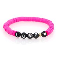 Fashion Trendy  Vacation Beach Style Color Soft Ceramic Letters Bracelet Female Jewelry Nihaojewelry Wholesale sku image 38