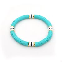 Fashion Trendy  Vacation Beach Style Color Soft Ceramic Letters Bracelet Female Jewelry Nihaojewelry Wholesale sku image 25