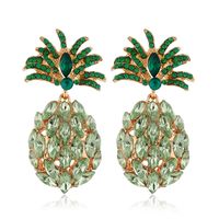 Fashion Metal Wild And Gorgeous Pineapple Temperament Exaggerated Earrings Wholesale Nihaojewelry sku image 1