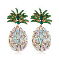 Fashion Metal Wild And Gorgeous Pineapple Temperament Exaggerated Earrings Wholesale Nihaojewelry sku image 4
