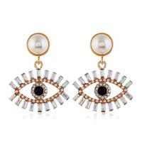 Mode Métal Brillant Boucles D&#39;oreilles Tempérament Oeil Du Diable En Gros Nihaojewelry sku image 1