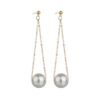 Simple  New Long Pearl Design Earrings Wholesale main image 6