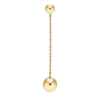 Golden Round Bead  Korean  Simple  Peas  Long Tassel Earrings Wholesale main image 6